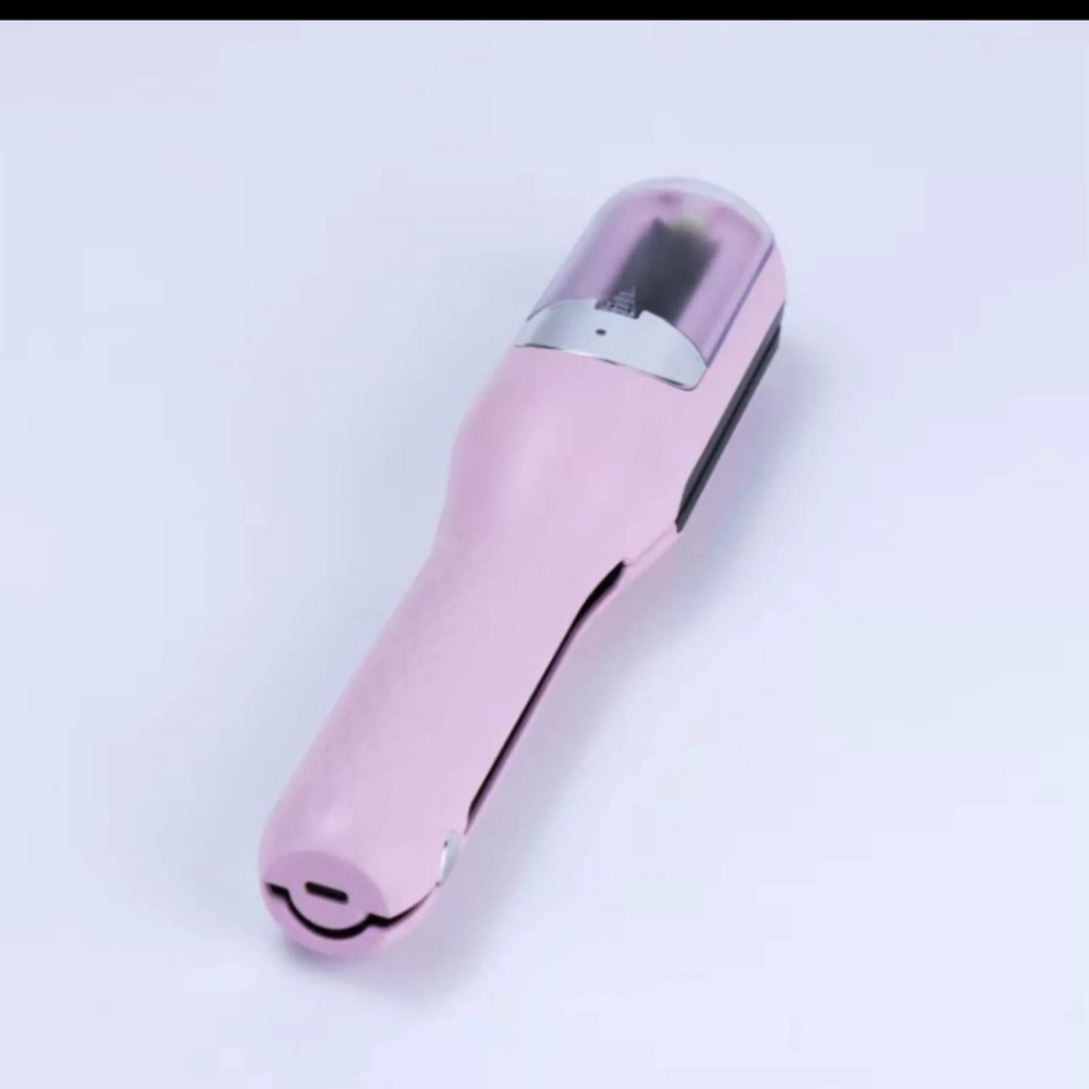 Pink Cordless Hair Trimmer - Compact Women's Grooming Tool